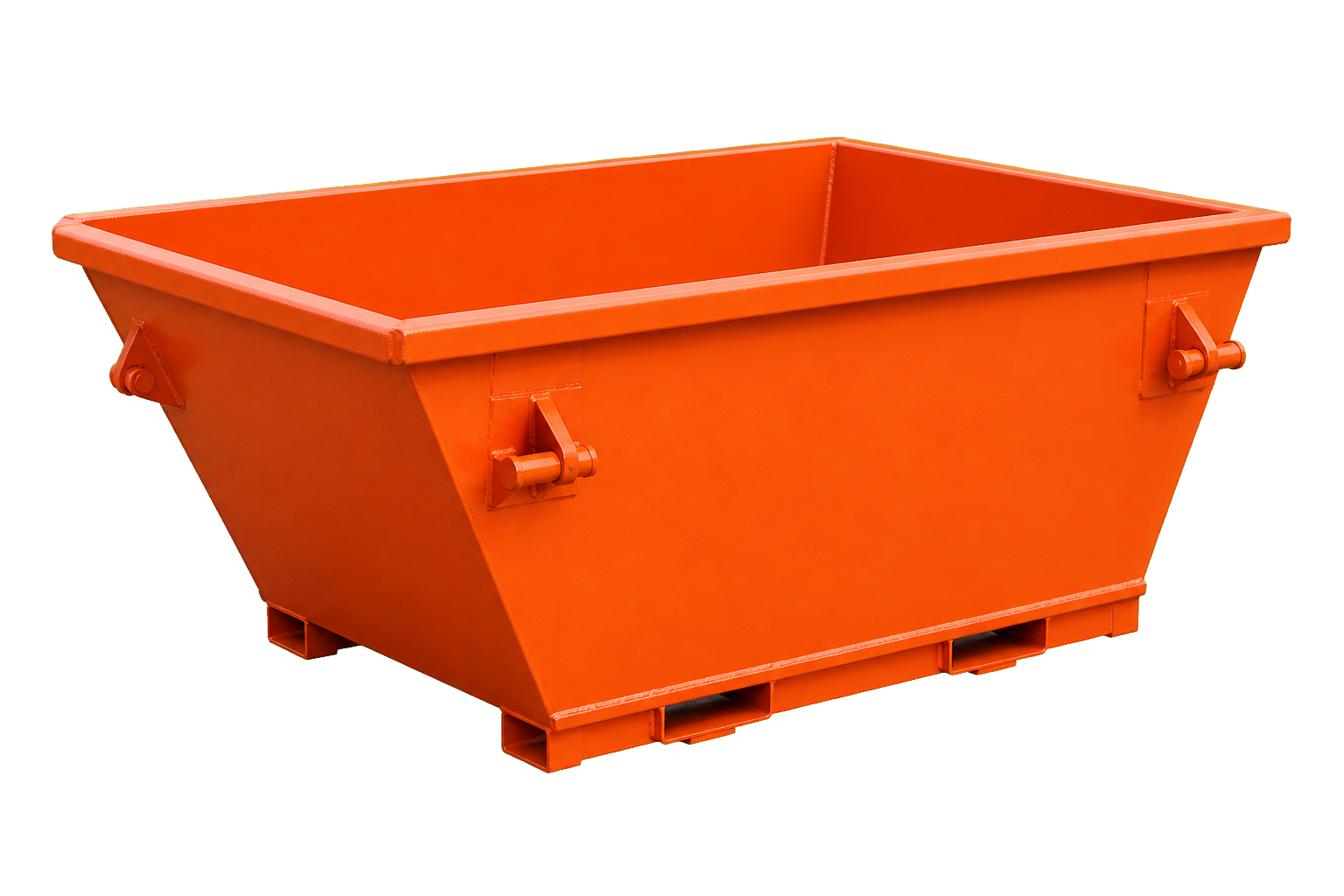 2 cubic metre orange skip bin capacity illustration