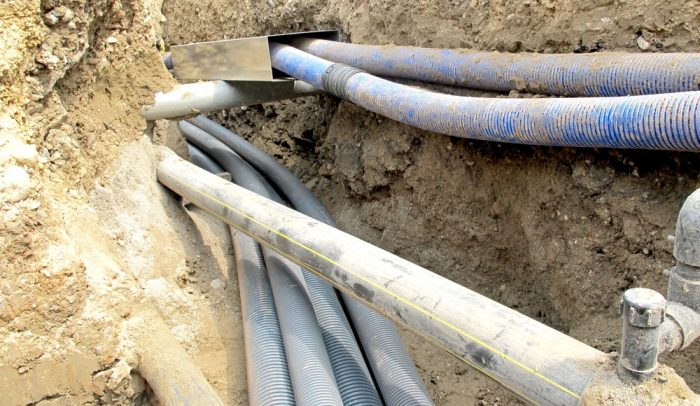 pipes when digging